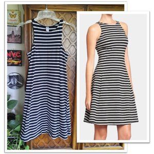 🌟FREE with purchase🌟 Old Navy Striped A-line Skater Dress -  Black/White , XS